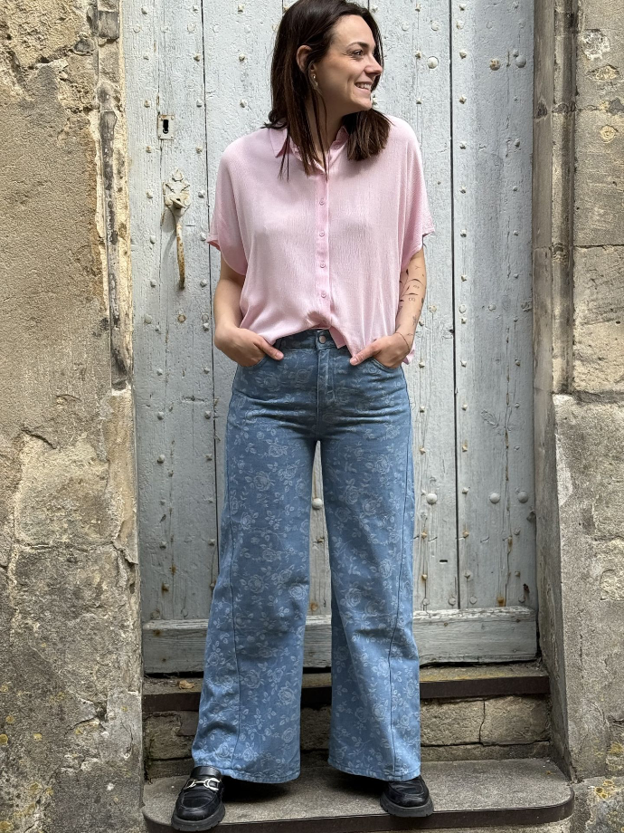 Pantalon fleuri