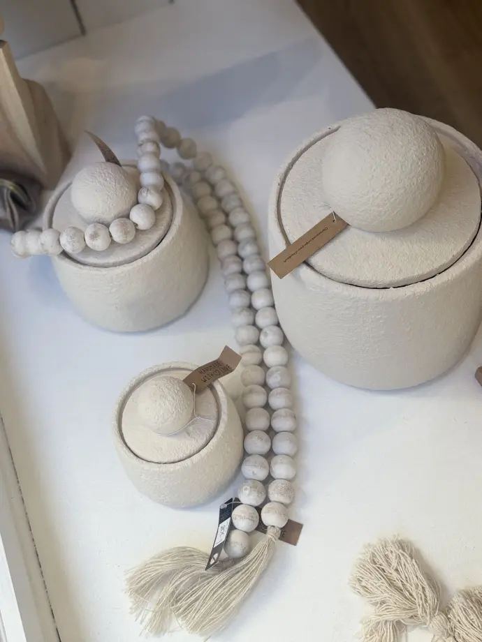 Guirlande perle crème