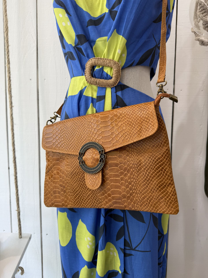 Pochette cuir python