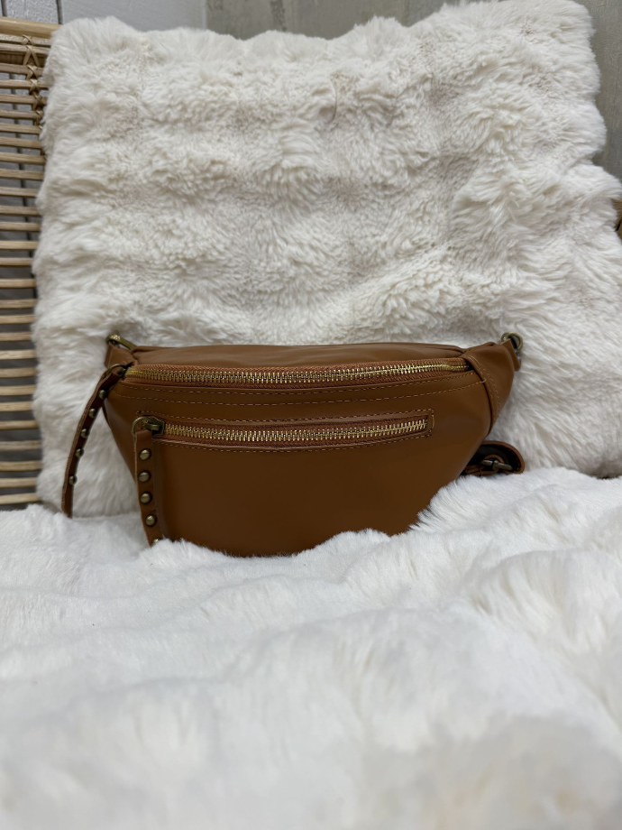 Banane cuir camel